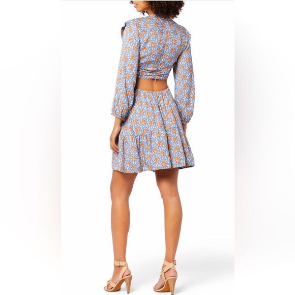 NEW Joie Maeve Floral Cutout Long Sleeve
Minidress Floral Blue Dress Size 8 - Picture 14 of 15